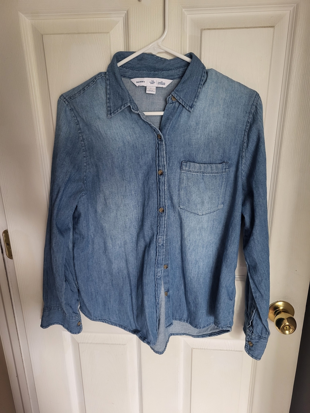 Old Navy Light Blue Denim Shirt